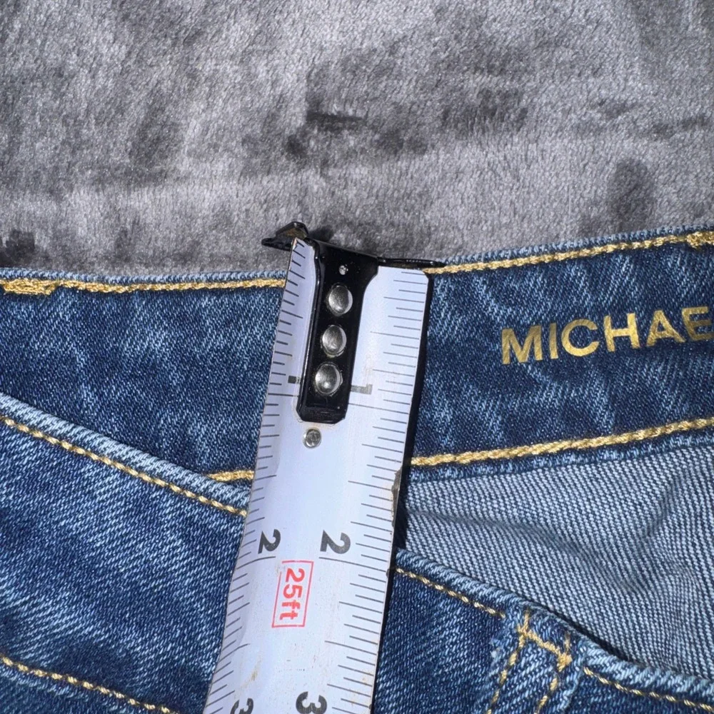 Michael Kors Selma Skinny Cargo Jeans Medium Indigo Blue Womens 2 QR49058E9Z